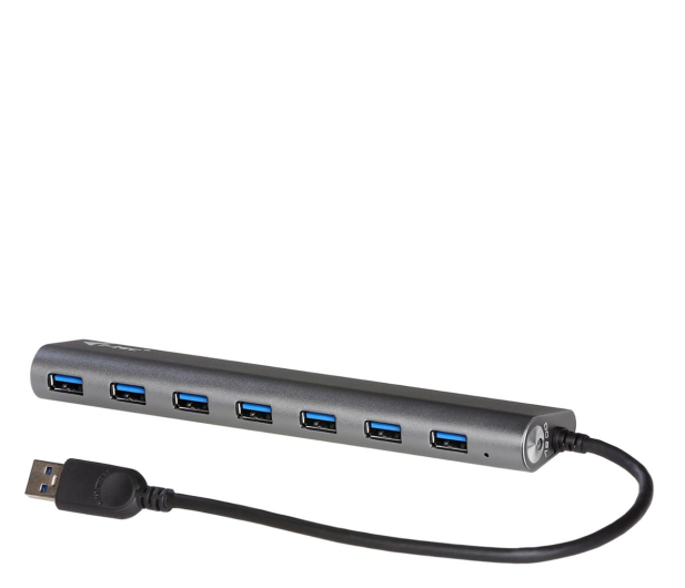 i-tec USB 3.0 Metal Charging HUB 7x USB 3.0 28cm z zasilaczem 1,2m - 518482 - zdjęcie